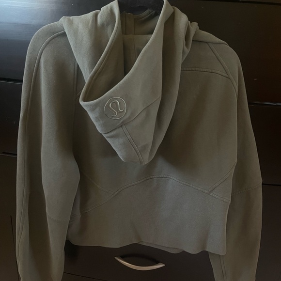 Lululemon army green full zip scuba M/L - Picture 3 of 3